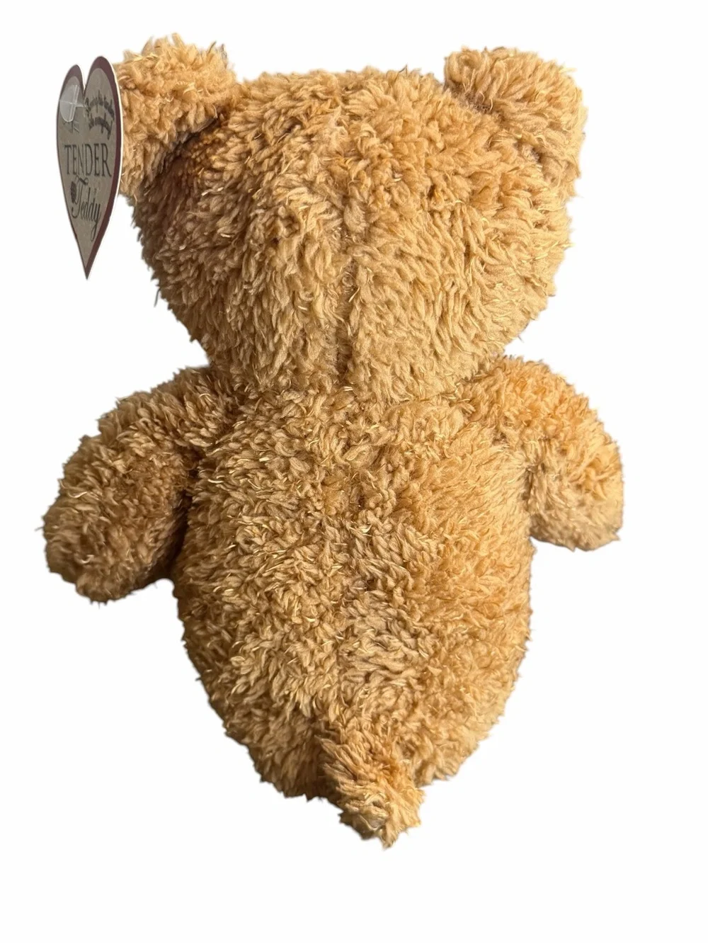 First & Main Tender Teddy Bear Plush 13” Brown Stuffed Animal Plaid Heart